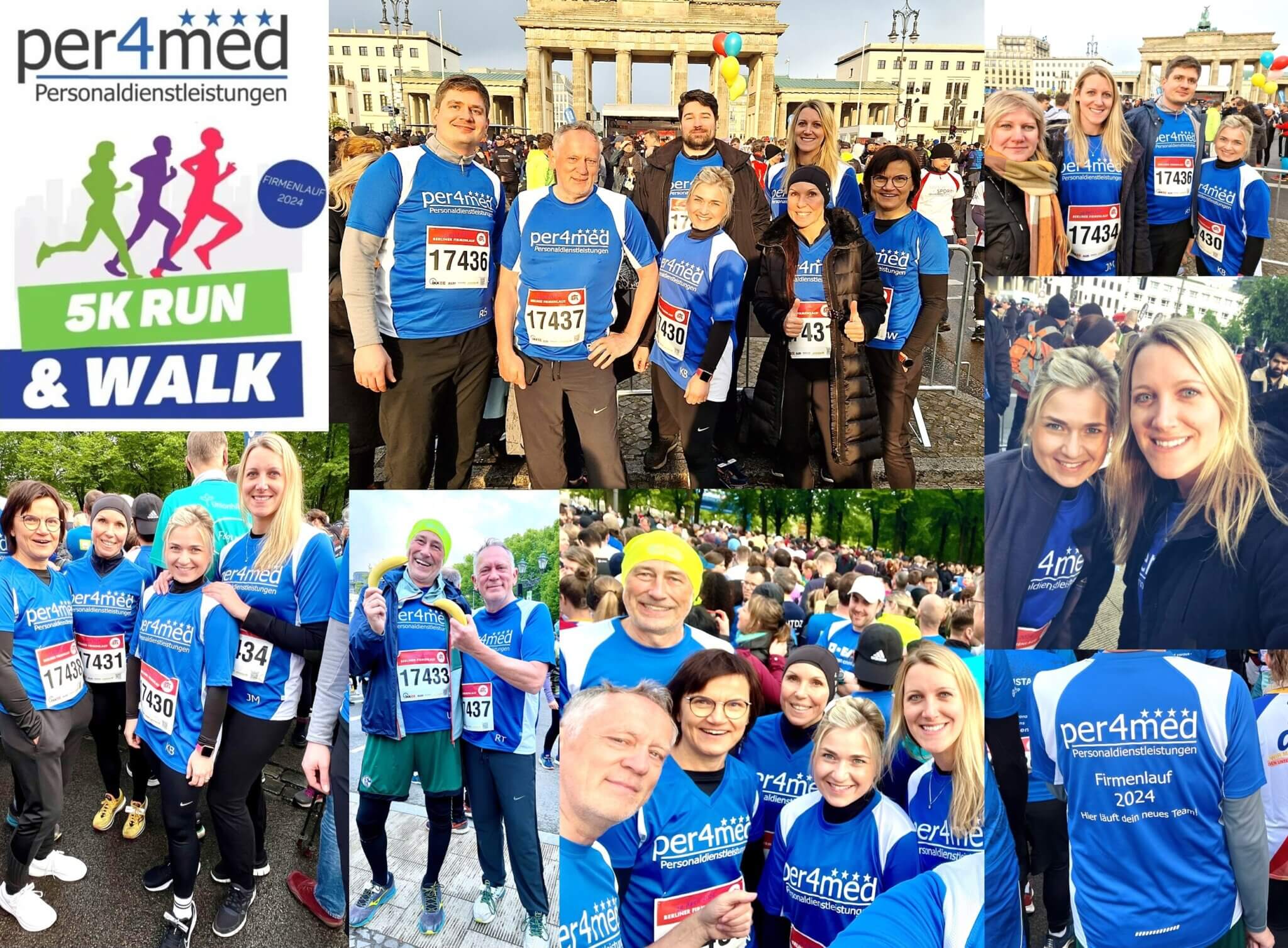 per4med Firmenlauf 2024 in Berlin Bildzusammenstellung