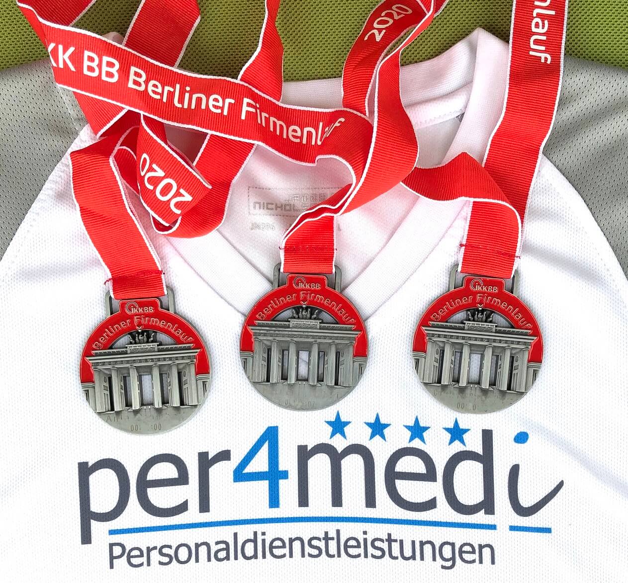 per4med Urkunden Firmenlauf Berlin 2020