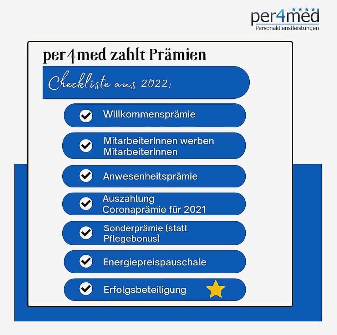 per4med Auszahlung Erfolgsbeteiligung 2022