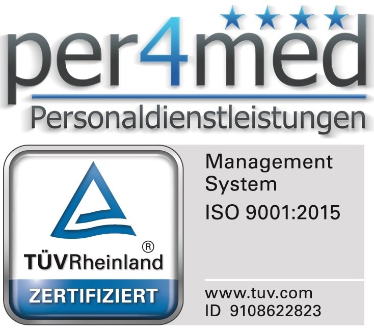 Logo per4med Zertifizierung ISO 2014