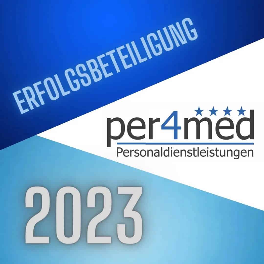 Bild Erfolgsbeteiligung 2023 der per4med GmbH